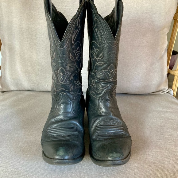 🤠 Ariat Black Western Cowboy Boots | Snip Toe | Women’s 6.5 C | AS-IS - Picture 4 of 8